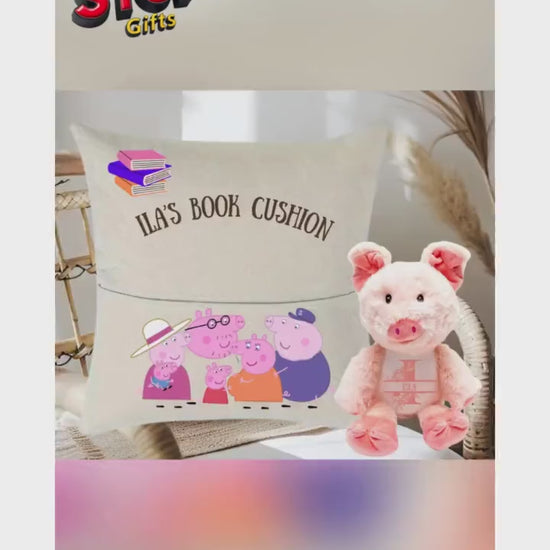 Personalised Bingo story time Reading Cushion